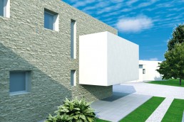 A&D - progetto villa piacentino laterale giardino